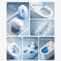 Nouveau design d'appareils sanitaires une pièce placard d'eau bidet électrique cuvette de toilette montée au sol salle de bain toilette intelligente intelligente