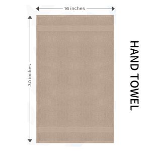 Toalla de Mano 100% Algodón, Color Sólido, Ecológica, de Secado Rápido, 450-650 GSM, Gruesa, Altamente Absorbente, Suave para la Piel, para Hoteles y Spas de Lujo - Product Image 4