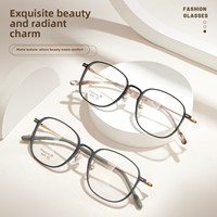 6087 Monture de lunettes unisexe à bord large, style rétro, monture intégrale, verres en acrylique, pour myopie