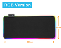 Tapis de souris rétroéclairé Led RGB, 7 couleurs, étanche, parfait pour jeu Gamer, pour grand bureau, nouveau modèle 2022