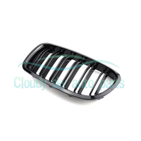 Grilles de calandre de voiture aspect fibre de carbone en plastique ABS, double ligne M3, vente en gros d'usine pour BMW Série 5 F10 2011-2017