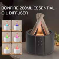 Diffuseur d'arômes pour la maison, nouvelle génération, à flamme, huile essentielle, USB, 280 ml, télécommande, diffuseur d'arômes