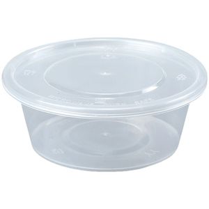 Straight Sided Plastic Bowls 300-1000ml Food Grade Disposable Soup Containers With Lids Takeout Use - Product Image 3