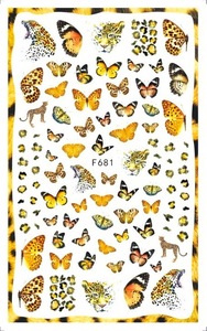 Vente en gros Nouveau Style Japonais Papillon Fleur Décalcomanies pour Ongles Art 3D Imperméable Auto-Adhésif Autocollants pour Ongles Décorations de Manucure DIY - Product Image 6