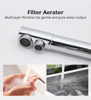 Robinet de cuisine commercial 3-en-1 rotatif à 360 degrés pour purificateur d'eau, idéal pour la maison, l'hôtel et le restaurant