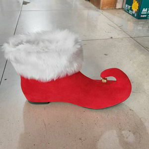 Nuovi Arrivi: Stivaletti a Punta con Pelliccia e Campanelle <span class=keywords><strong>di</strong></span> <span class=keywords><strong>Natale</strong></span>, Scarpe per Costumi <span class=keywords><strong>di</strong></span> Halloween e Giochi <span class=keywords><strong>di</strong></span> Ruolo, Vendita all'Ingrosso - Product Image 4