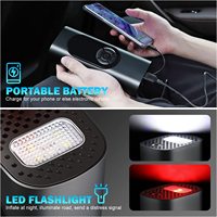 150PSI Rechargeable sans fil 12v compresseur d'air gonfleur de pneu LCD double écran, adapté au gonfleur de pneu de balle de vélo de voiture