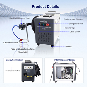 Macchina per la pulizia <span class=keywords><strong>laser</strong></span> a impulsi JPT da 300W per la rimozione di <span class=keywords><strong>ruggine</strong></span>, olio, vernice, metallo, legno, pareti, auto, pulitore <span class=keywords><strong>laser</strong></span> a raffreddamento, disponibile in UE. - Product Image 6