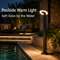 Lampe de jardin LED 12V moderne en aluminium anti-corrosion, étanche, pour les bords des pelouses, les parterres de fleurs et les marches