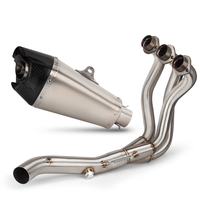 Système d'Échappement MT09 pour Yamaha FZ09 XSR900 TRACER 900 2014-2020, Collecteurs de Tuyaux de Course de Moto AT2 avec Silencieux et DB Killer