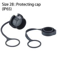 DREAM-START 50A Connecteur de fil rapide étanche IP68 Bulkhead Mount 2-Pin avec contacts en laiton Bulk Supply