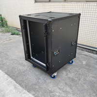 Kkmark 19 ''8u 10u 12u 14u 16u Rack de stockage roulant Amplificateur Amplificateur Road Shock Mount Road Ready Flight Cases avec portes à charnière latérale