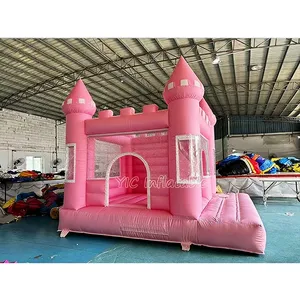 Castillo Inflable Rosa Pastel con Tobogán - Castillo Hinchable de Grado Comercial para Niños, Ideal para Alquiler en Fiestas - Product Image 6
