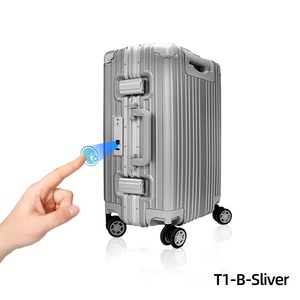 FIPILOCK, Maleta de viaje antirrobo inteligente con huella dactilar de 20 pulgadas, Maleta de vuelo a bordo con ruedas giratorias, bloqueo de aduana TSA - Product Image 6