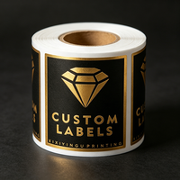 Autocollants personnalisés en vinyle/PVC résistants à la chaleur et imperméables, conception d'étiquettes à estampage à chaud, logo imprimable, code-barres, adhésif puissant