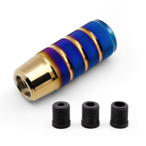Aosu Auto Parts Car Gear <b>Shift</b> <b>Knob</b> Knurled Aluminum Alloy Ergonomic Seven Colors Manual Transmission - Product Image 2