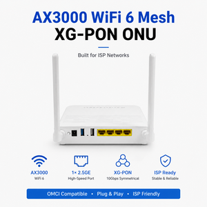 รองรับ OLT ได้หลากหลาย/ การจัดการผ่าน OMCI/ รองรับ ISP พร้อมใช้งาน XG-PON ONU 2.5GE AX3000 WiFi 6 Mesh - Product Image 1