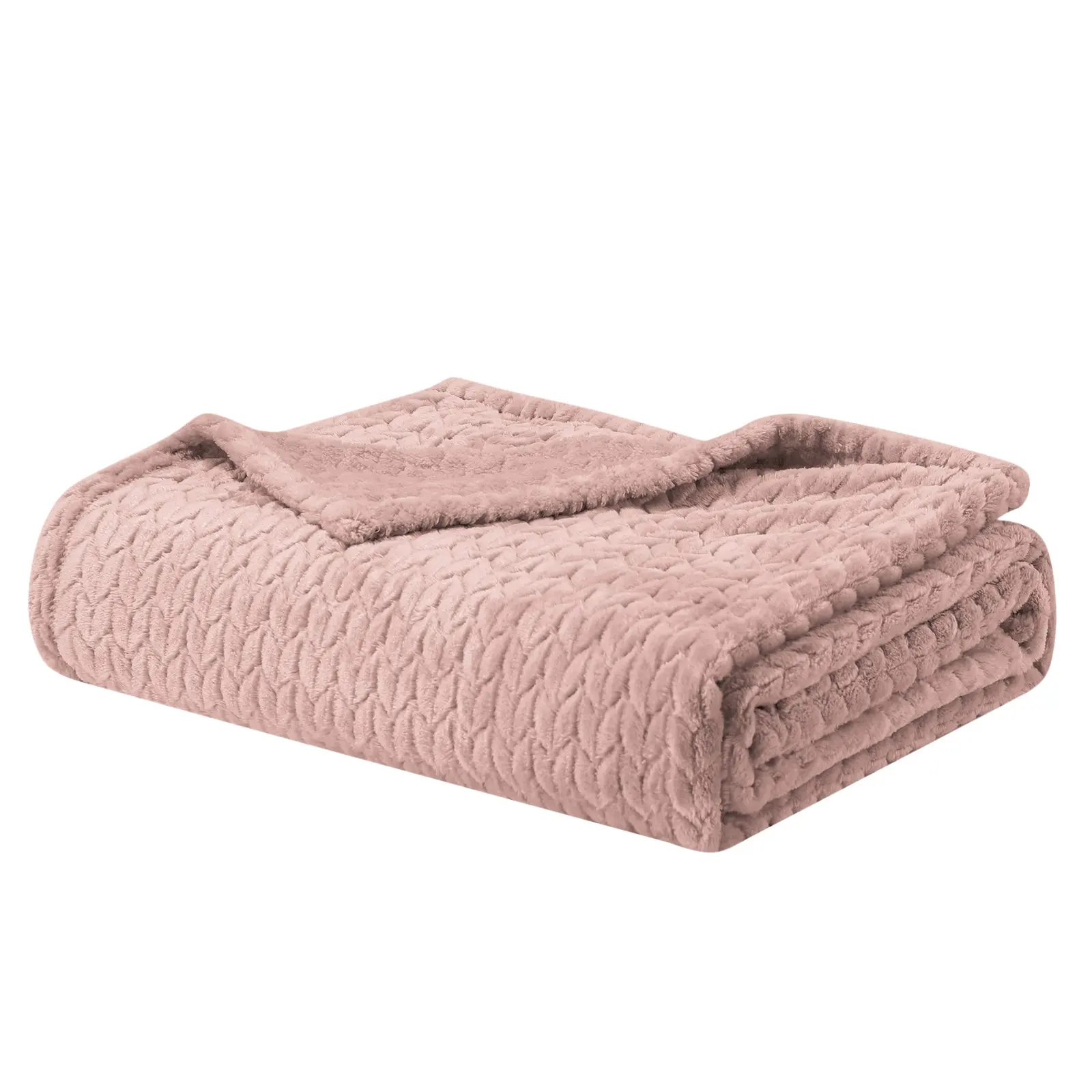 Benutzer definierte feste Farben Jacquard Fischgräten muster 3D Throw Blanket Back Flanell Throw Blanket Coral Fleece Blanket