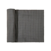 Couverture d'emmaillotage pour bébé en mousseline, lot cadeau, 2 couches, coton bambou, 400TC, certifiée GOTS, toutes saisons, couleur unie