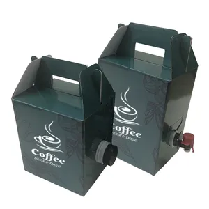 Nouveau style Offres Spéciales personnalisé avec poignée et sac d'eau 1L 2L logo COLORÉ tasse à café boîte-cadeau emballage sac en boîte