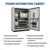 Armoire de commutation LV personnalisée, Panneau de distribution d'énergie pour automatisation de pompes PLC VFD, Système industriel, Fabricant OEM sur mesure