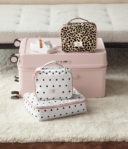 Wholesale Leopard Print Travel <b>Makeup</b> Bag Custom Logo Embroidery Cosmetic Toiletry Storage Organizer Large Capacity <b>Case</b> - Product Image 1
