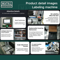 Machine d'étiquetage automatique électrique professionnelle de haute précision à écran tactile de la marque MT pour les cartons en papier, le métal, le verre, les étiquettes adhésives