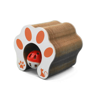 Jouet de <span class=keywords><strong>chat</strong></span> <span class=keywords><strong>en</strong></span> papier ondulé résistant aux rayures sans puce auto-soulageant la ceinture bouffante cloche Kitty fournitures de griffe de meulage - Product Image 5