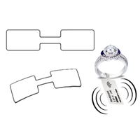 Etiquettes et étiquettes d'actifs UHF Etiquettes de bijoux RFID longue portée Etiquettes autocollantes antivol pour la gestion des bijoux et des lunettes