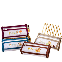 Nouveau Kappi Bala étui à papeterie sac de rangement de crayon Transparent grande capacité pochette à fermeture éclair en maille de Nylon pour étudiants sac à crayons en PVC