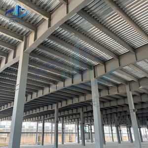 Entrepiso de estructura de acero prefabricado resistente personalizado para plataforma de almacenamiento de almacén, taller, edificio de Hangar - Product Image 2