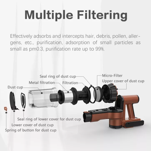 Usine OEM 130W 2 en 1 sans fil Cyclone Dry Best Ash Handy Battery V10 Stick Vacuum Cleaner - Product Image 6