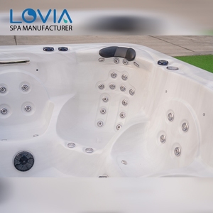 Vente en gros de bain à remous style chaud spa extérieur hydra massage piscine jacussier de fibra para 7 personas baignoire avec jets pour la famille - Product Image 2