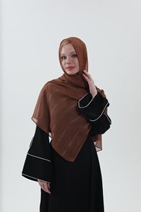 イスラム教徒<span class=keywords><strong>2025</strong></span>新しいクール通気性明るいシルクシフォン島クレープスカーフ純粋な色シンプルマレーインドネシア人女性のスカーフ - Product Image 4