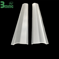 Lentille d'extrusion linéaire LED en PMMA Bming, diffuseur de lumière personnalisé, design moderne japonais, asiatique, européen pour l'éclairage