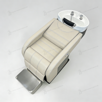 Fauteuil de lavage moderne pour salon de coiffure, mobilier de salon, lit de lavage de cheveux, lit de coiffure électrique