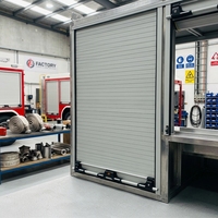 Portes à enroulement coupe-feu en alliage d'aluminium robustes avec traitement électrophoretique pour utilisation sur camions