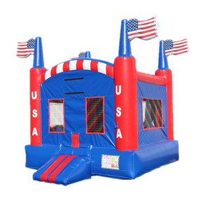 Clásicos tipos <span class=keywords><strong>de</strong></span> EE. UU. Inflables patriótico <span class=keywords><strong>Castillo</strong></span> gorila para niños casa inflable - Product Image 1