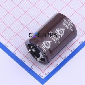 TDA 200V680 25.4*35 Snap-in Aluminum Electrolytic <b>Capacitor</b> Through hole Component THT,D25.4xL35mm 680uF 20% 200V 10mm - Product Image 1