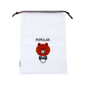 Bear-shaped Shoe Storage Bag 30x40cm Drawstring Dust Proof For Dorm Travel Outing - Product Image 4