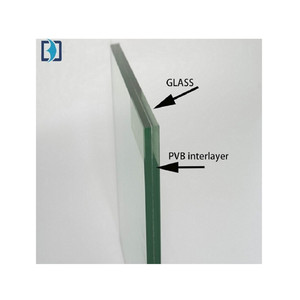 Taille personnalisée <span class=keywords><strong>prix</strong></span> de gros verre feuilleté trempé clair 5 + 0.38 + 5 6 + 0.38 + 6 double <span class=keywords><strong>vitrage</strong></span> PVB SGP - Product Image 1