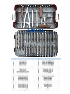 Orthopedisch Instrument Set Orthopedie Schroevendraaier 56 Stuks Gebroken Schroef Verwijdering Kit Interne Fixator Extractor - Product Image 3
