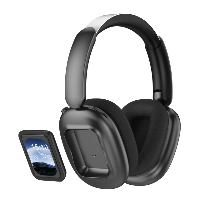 HiFi High Quality Touch Screen Wireless Headset ANC Noise Canceling Travel-Factory Wholesale Wireless Headphone