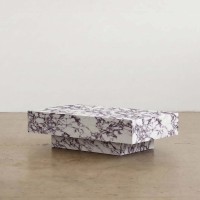 Table basse carrée en marbre naturel Calacatta Viola ; Disponible pour l'exportation/le commerce international et la personnalisation.