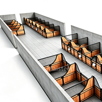 Box de chevaletage préfabriqué sur mesure avec abreuvoir en acier inoxydable et mangeoire pivotante pour ferme équestre