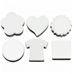 Aimant de réfrigérateur DIY en céramique, aimant souvenir blanc vierge pour impression UV et sublimation - Product Image 2