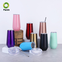 Flûte à champagne en acier inoxydable, gobelet à boisson en métal isolé, style thermos, mini gobelet pour champagne, cocktail, célébrations de mariage