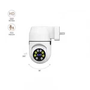 Smart Wireless Light Bulb Ip Hd 360 Degree Surveillance Ptz Security Wifi Cctv Network Camera 2023 Jortan Hot Sell Home H.265