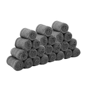 Éponge en laine d'acier inoxydable écologique, lot de 12 pièces pour le nettoyage de la cuisine domestique - Product Image 1