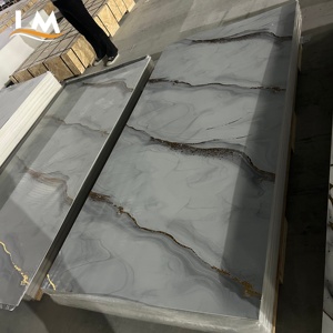 1220mm Width Large Size PVC Wall Panel Waterproof <strong>Plastic</strong> Marble <strong>Sheet</strong> UV Board Interior Wall <strong>Cladding</strong> for Bathroom Kitchen - Product Image 6